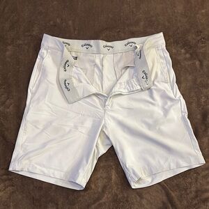 Callaway Classic White Golf Shorts